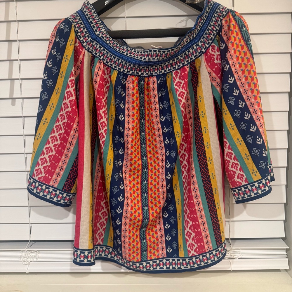 Flying tomato- Colorful Bohemian Women's Top